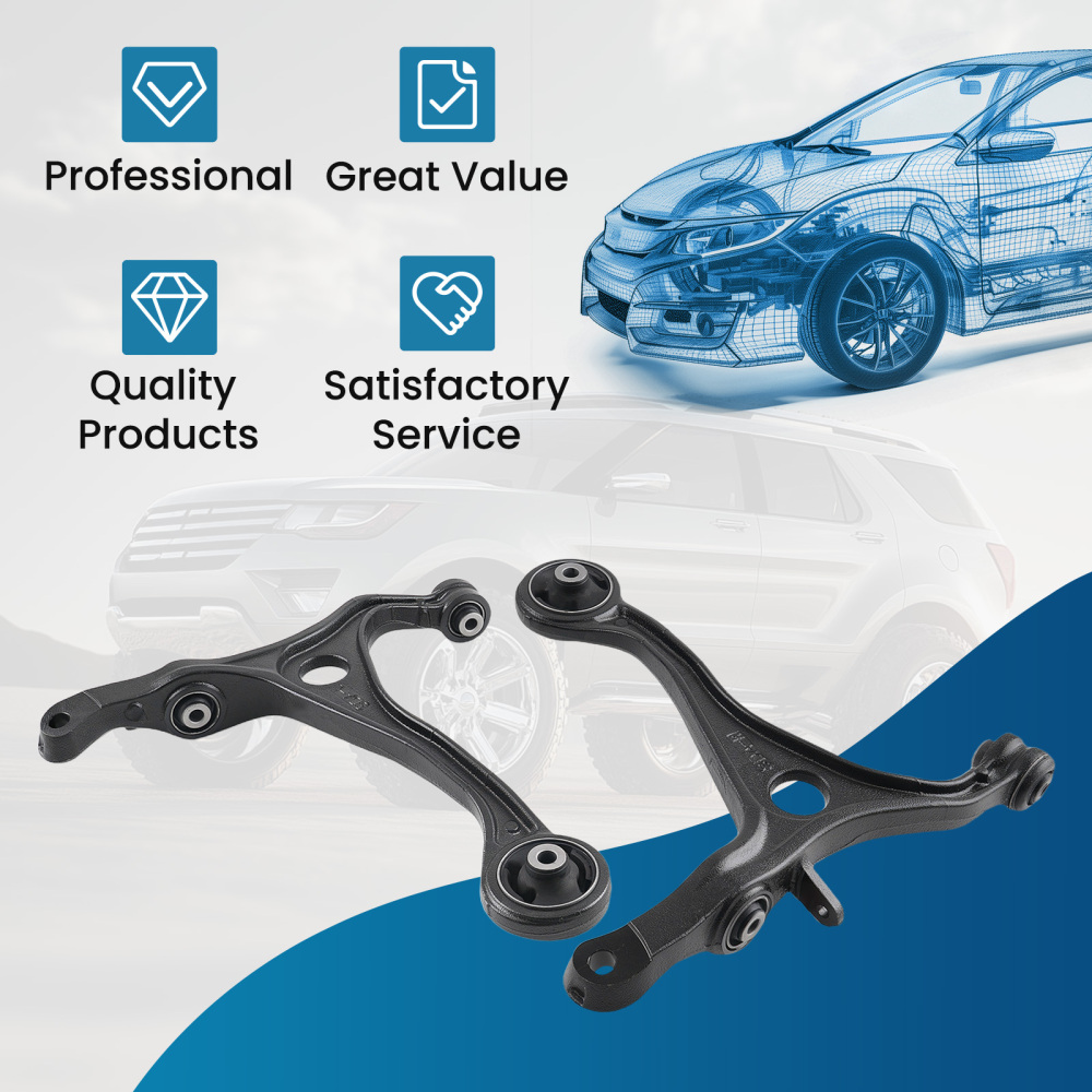 2x Front Lower Control Arms for 2003 2004 2005 2006 2007 compatible for Honda Accord compatible for Acura TSX