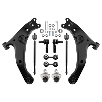 10x Front Lower Control Arms Sway Bar Tie Rods For 1996-2002 compatible for Toyota Compatible for Corolla Geo
