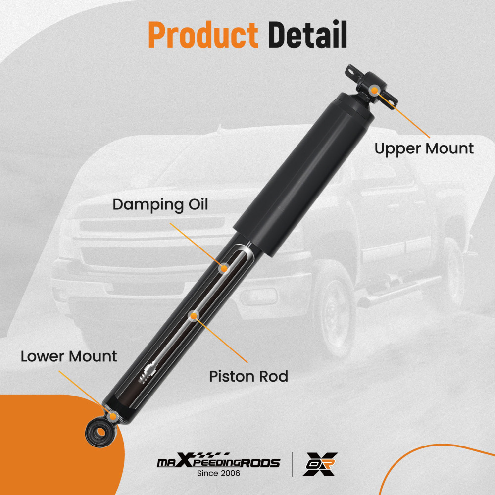 Pair Rear Struts Shocks Set compatible for Hummer H3 2006-2010 3.5L 3.7L Base X Sport