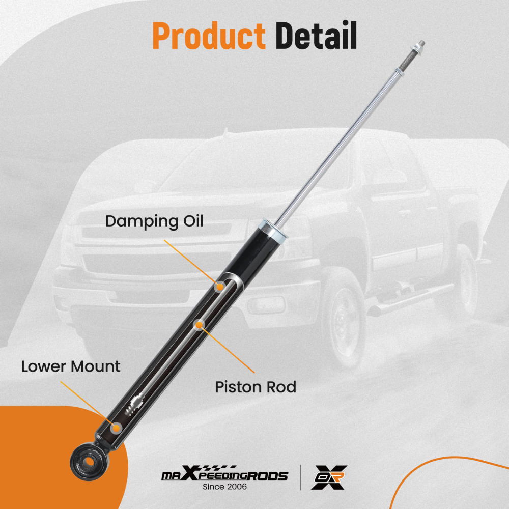 2pcs Rear Shock Absorbers compatible for Honda Civic 2016-2024 EX-L EX-T LX Insight 19-22