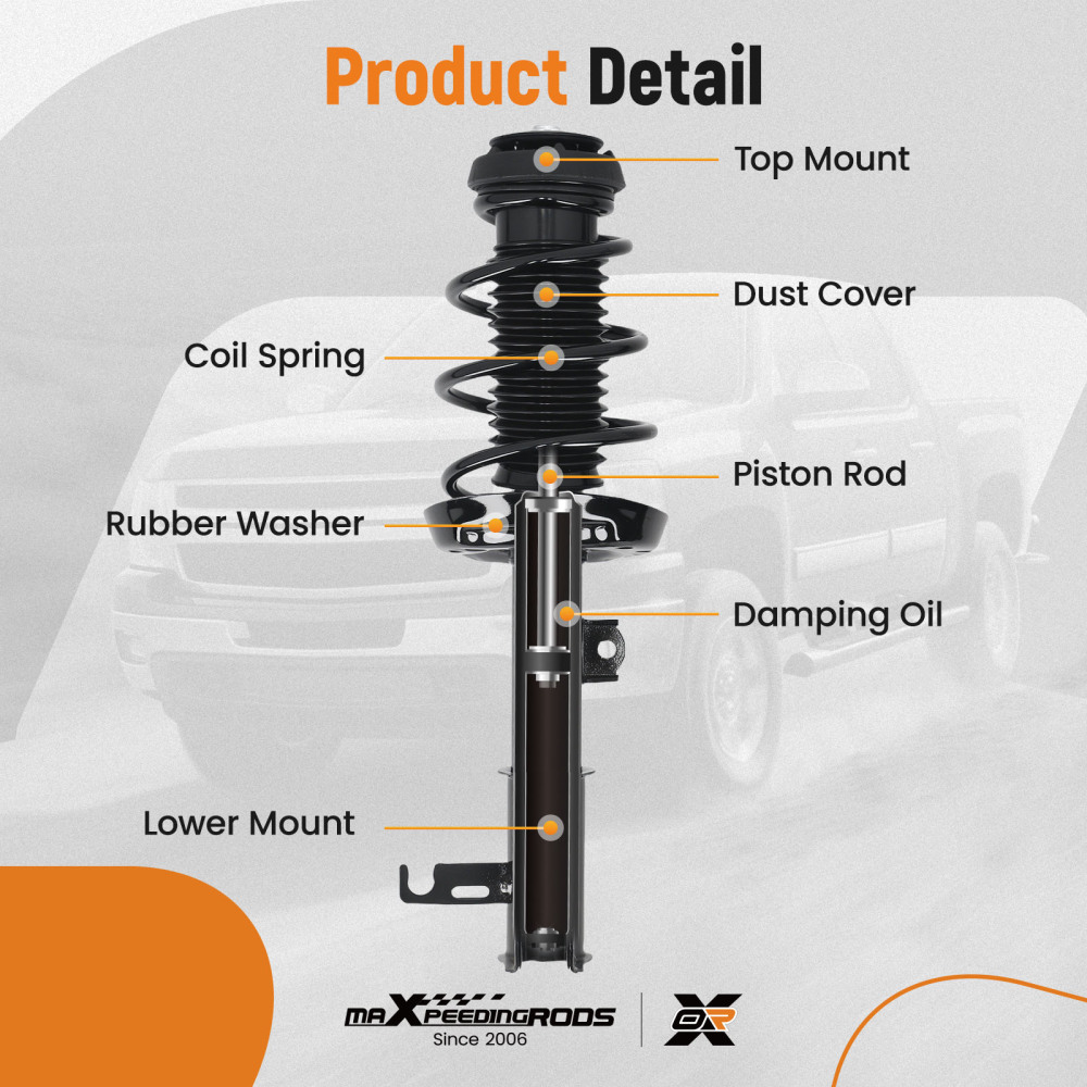 Pair Front Quick ShocksStruts Spring Assembly compatible for Chevrolet Cruze 2011 2012