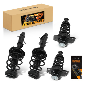 Front Rear Left+Right Suspension Shock Strut Assembly compatible for Chevy Camaro V6 13-15