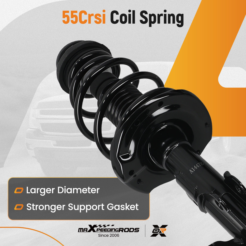 Front Rear Left+Right Suspension Shock Strut Assembly compatible for Chevy Camaro V6 13-15