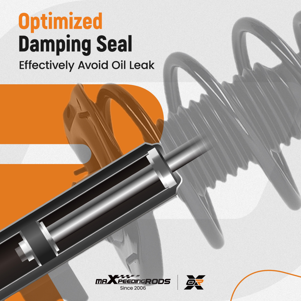 Front Rear Left+Right Suspension Shock Strut Assembly compatible for Chevy Camaro V6 13-15