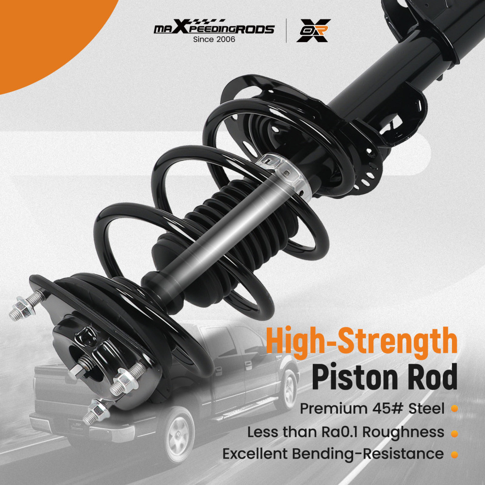 2pcs Front Strut w/ Coil Spring Assembly compatible for Ford Mustang EcoBoost 2015-2020