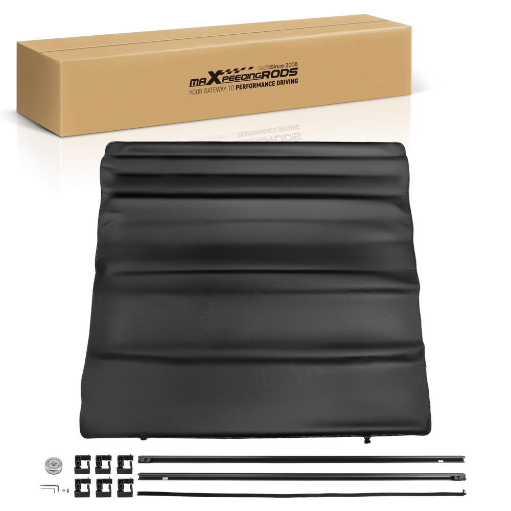 5.6ft/5.7ft Tonneau Cover compatible for Dodge Ram 1500 09-2025 w/oRambox w/ LED Lamp