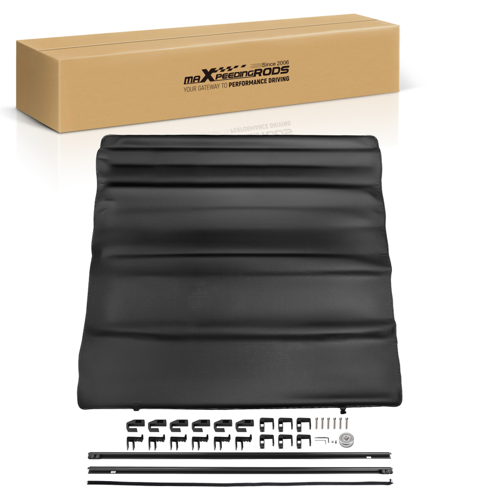 5ft Roll-Up Tonneau Cover compatible for Ford Ranger 2019 2020 21 22 23 24 25W/ LED Lamp