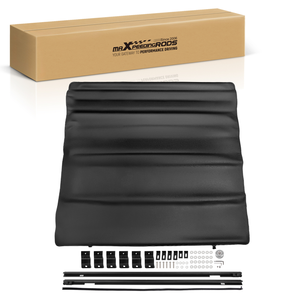 5ft Bed Soft Roll Up Tonneau Cover compatible for Honda Ridgeline 2017-2025 W/LED Lamp