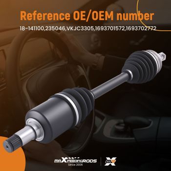 DRIVE SHAFT PROPELLER SHAFT FRONT LEFT FOR MERCEDES BENZ A-CLASS W169 150-200