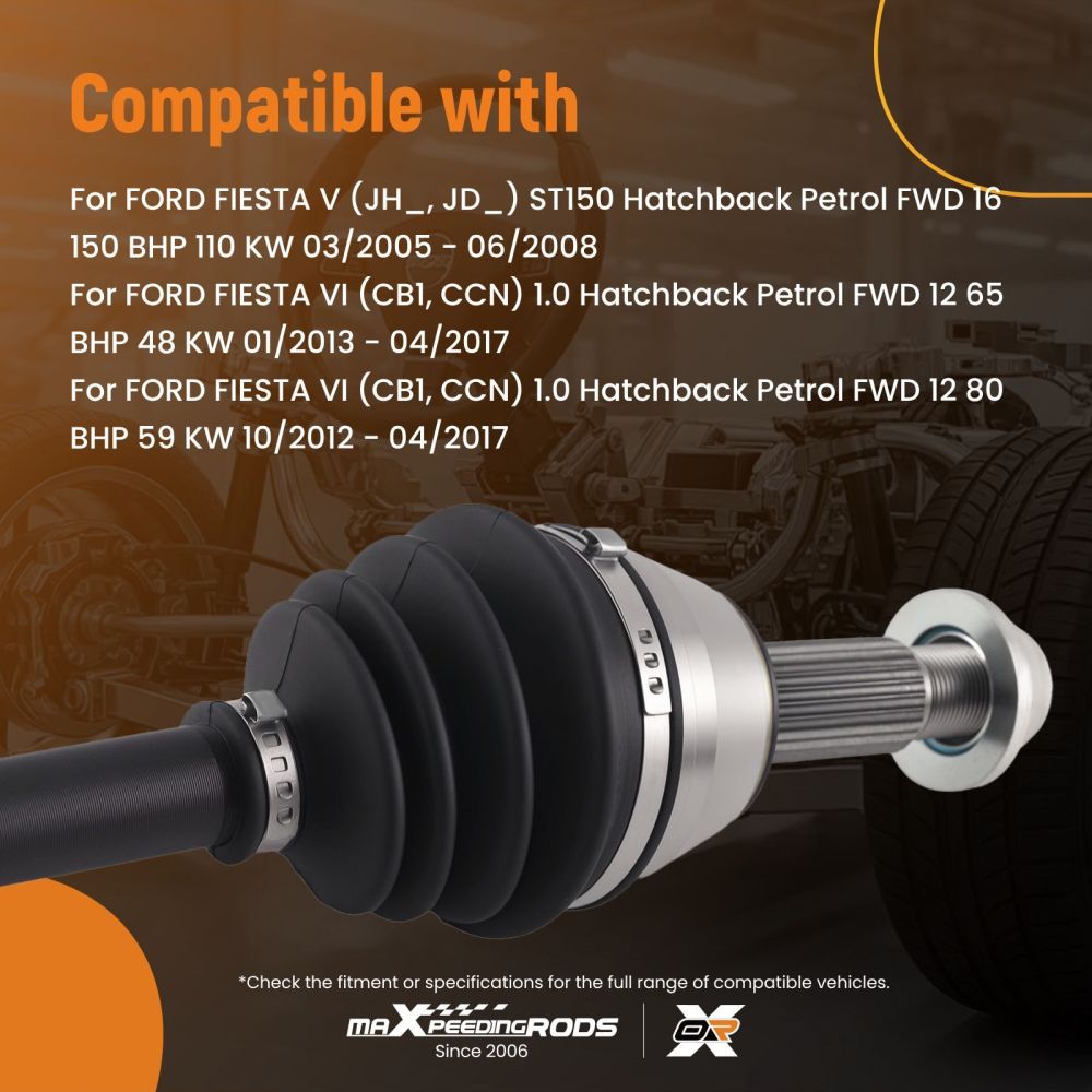 Albero di Trasmissione compatibile per Ford Fiesta V ST150 2005-2008 1459756 Destro