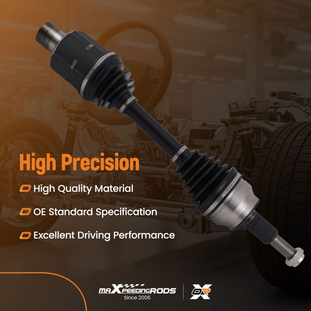 Albero CV Anteriore compatibile per Dodge Ram 1500 V6 V8 4WD 2002-11 66-3404 5072389AA Nero