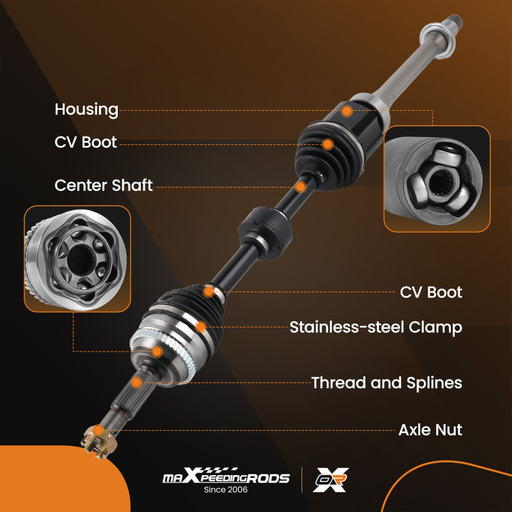 Front Right CV Axle Shaft Assembly compatible for Toyota Solara compatible for Highlander Camry w/ABS 2.4L