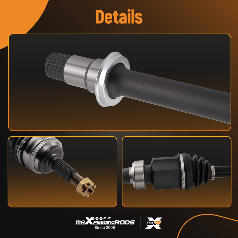 Front Right CV Axle Shaft Assembly compatible for Toyota Solara compatible for Highlander Camry w/ABS 2.4L