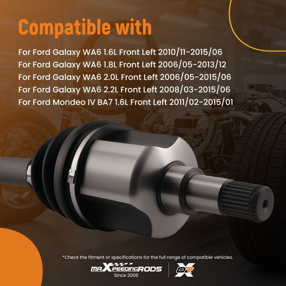 Albero CV Anteriore Sinistro compatibile per Ford Galaxy WA6 1.6L 2010-2015 18-011630