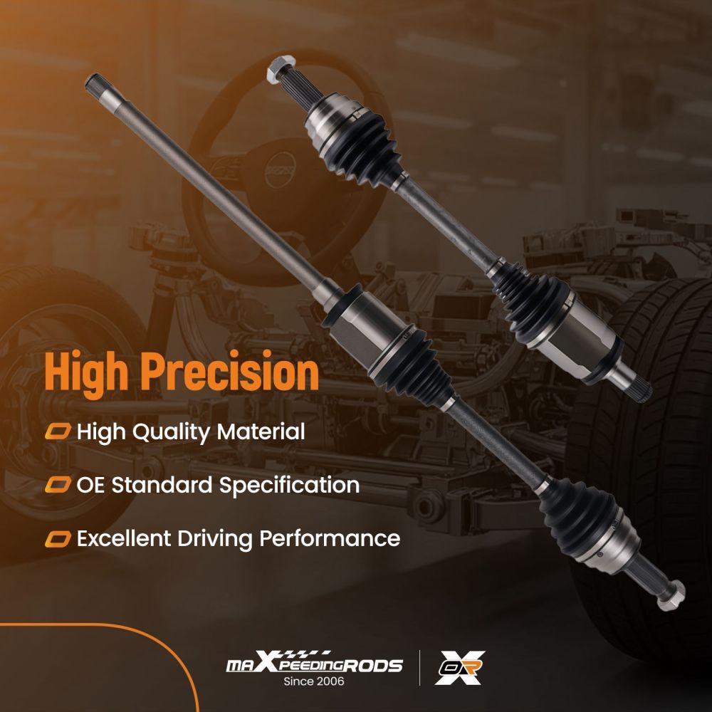 2x Left Right CV Axle Shafts compatible for BMW X5 X6 2007-2018 E70 F85 669319