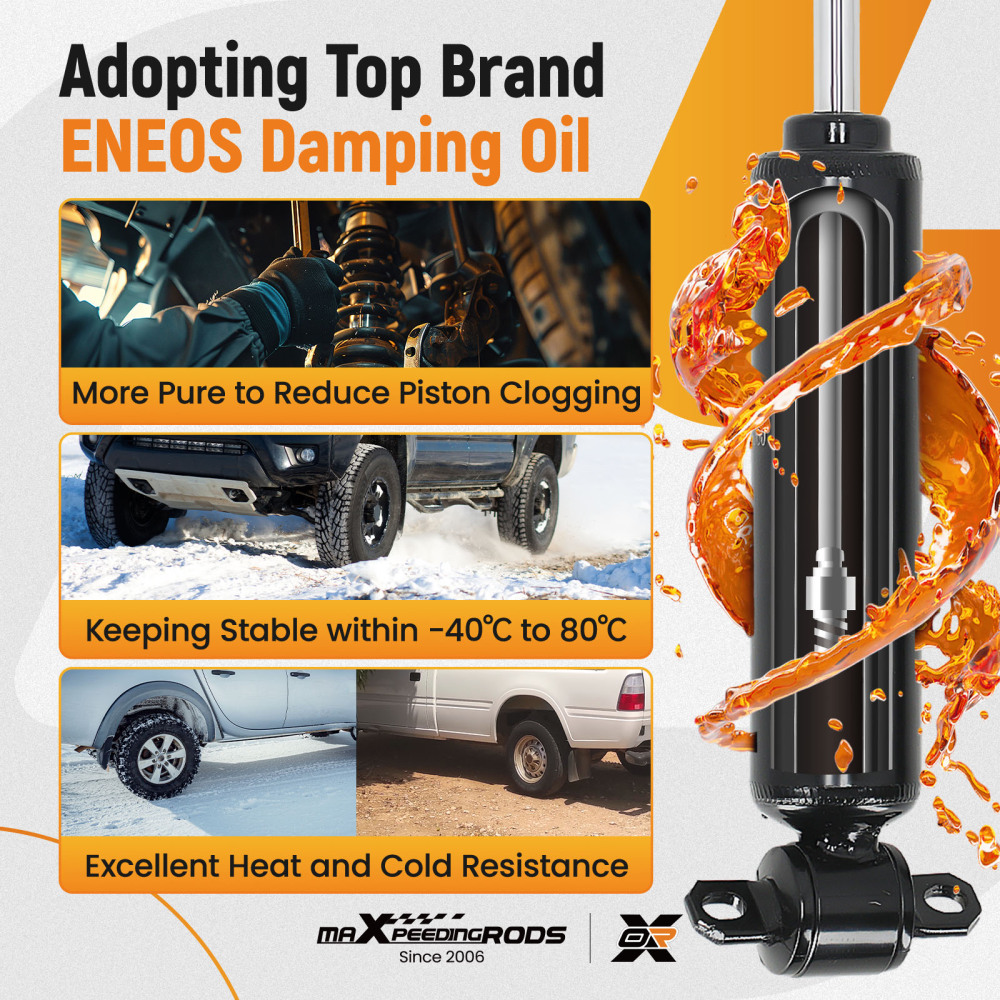 Set of 2 Front Shock Absorbe compatible for Gmc Jimmy 1994-2004 Sonoma 1994-2003 37129