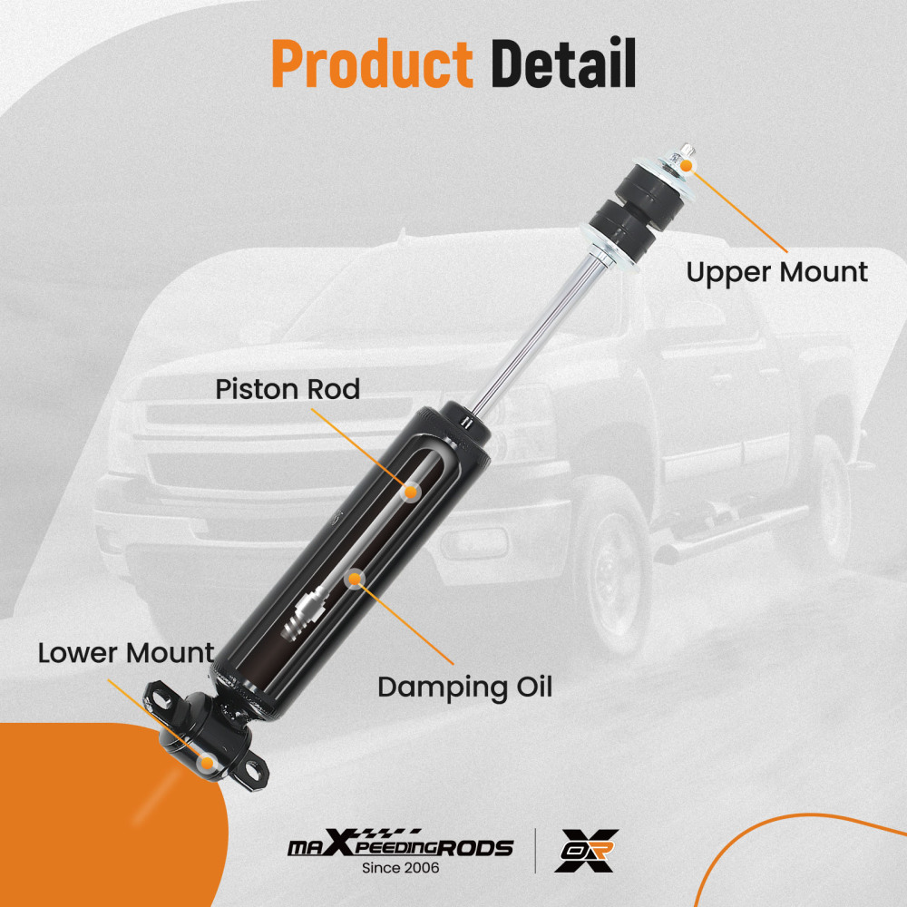 Set of 2 Front Shock Absorbe compatible for Gmc Jimmy 1994-2004 Sonoma 1994-2003 37129