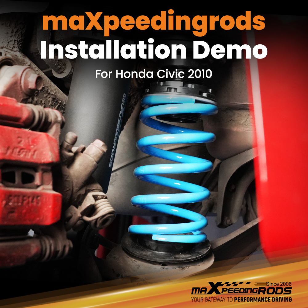 24 Ways DamperHeight Adjustment Coilover compatible for Honda Civic FD2 FD3 FD4 06-11 Lowering Kit