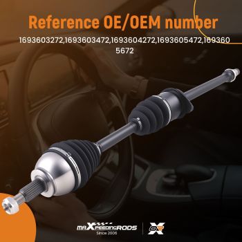 Front Right Crankshaft For Mercedes-Benz A/B-Klasse W169/W245 2.0L 04-12