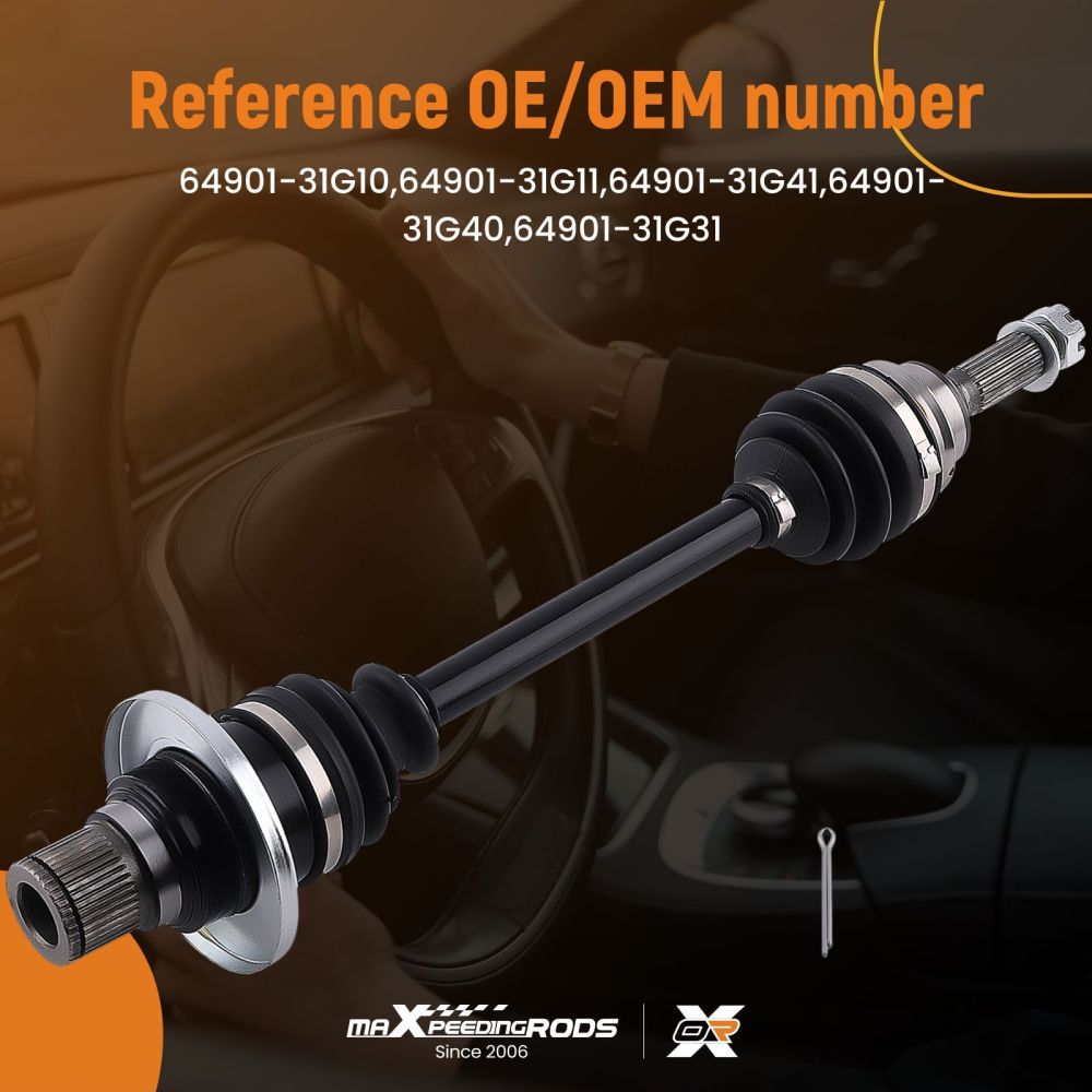 CV Axle Shaft Rear Left/Right compatible for Suzuki King Quad 450 500 700 750