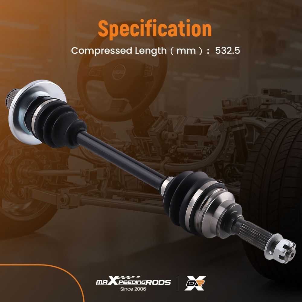 CV Axle Shaft Rear Left/Right compatible for Suzuki King Quad 450 500 700 750