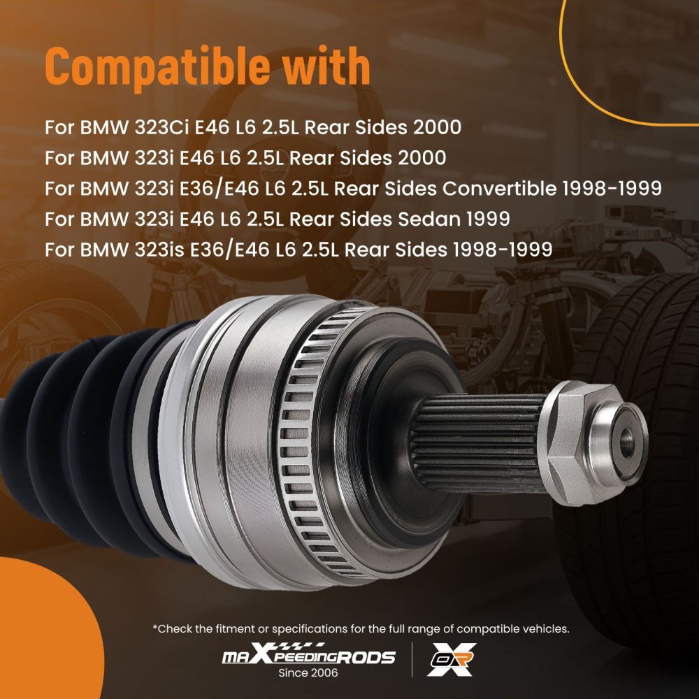 Albero CV Posteriore compatibile per BMW 323is 328is E46 1998-1999 33211229428