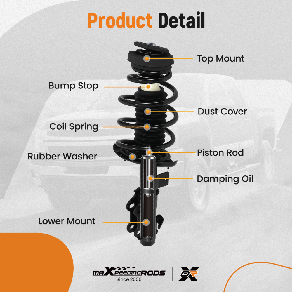 FrontRear Quick Complete StrutsCoil Springs compatible for Chevy Camaro SS 2010-2012