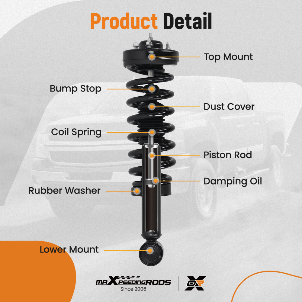 Front Strut Spring Suspension compatible for Ford F-150 RWD 2015-2020 273031L 273031R