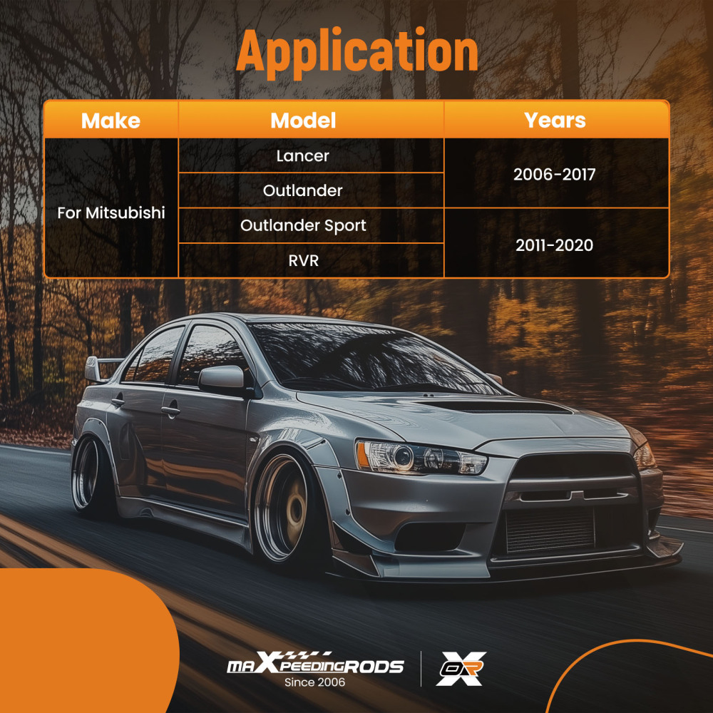 2X Front Left Right ABS Wheel Speed Sensor compatible for Mitsubishi Lancer RVR 2006-2020