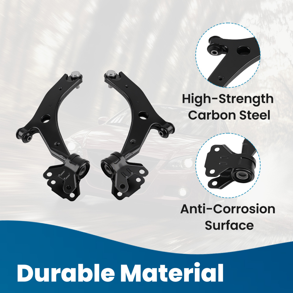 8pcs Front Lower Control Arm Kit OuterInner Tie Rods for 2010-2013 compatible for Mazda 3