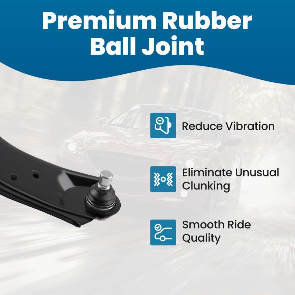 8pcs Front Lower Control Arm Kit OuterInner Tie Rods for 2010-2013 compatible for Mazda 3