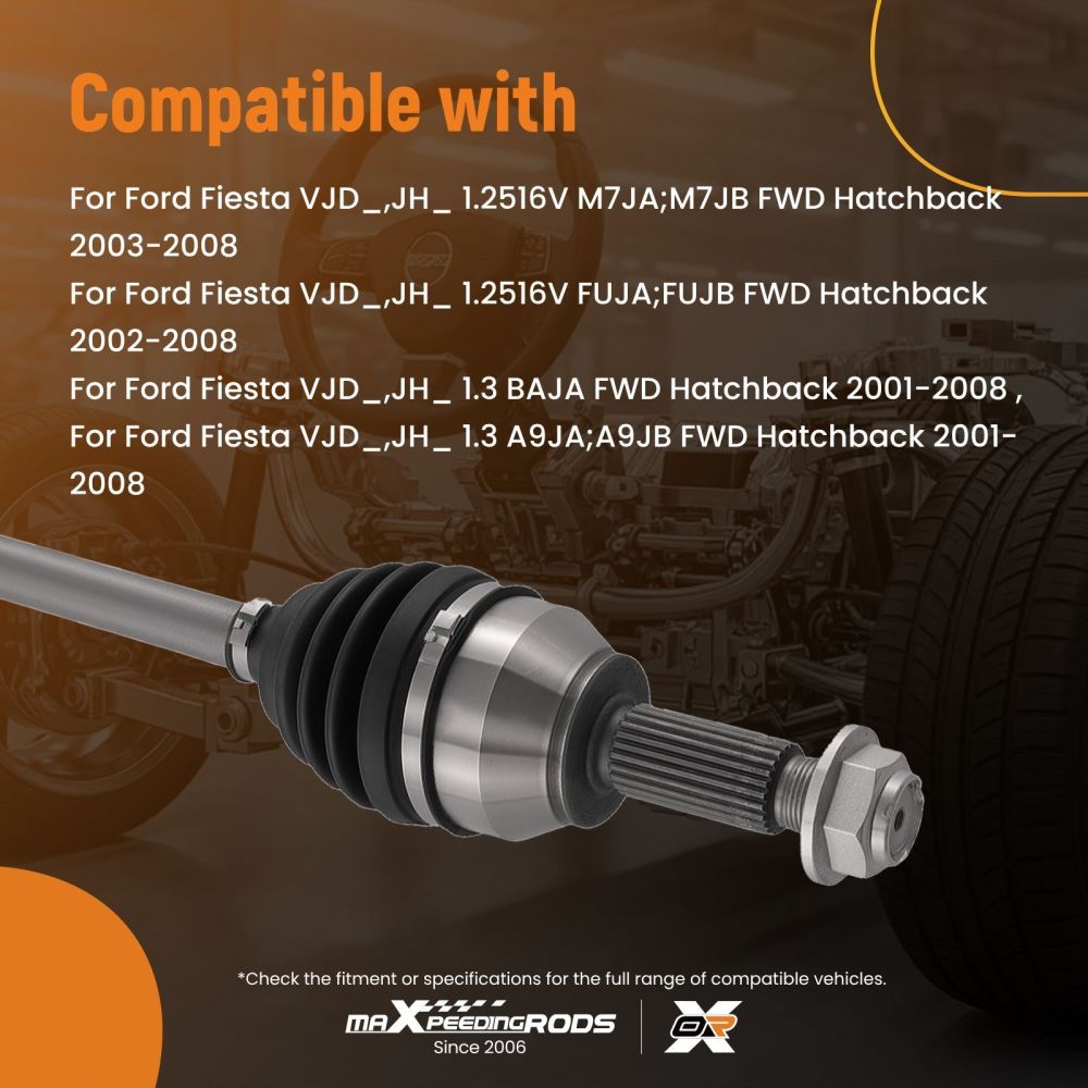 Albero Asse CV Sinistro compatibile per Ford Fiesta 1.6 TDCi 2004-2008 1328370