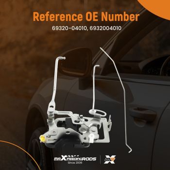 Front Left Driver Side Door Latch Lock compatible for Toyota Tacoma 1998-2004 69320-04010