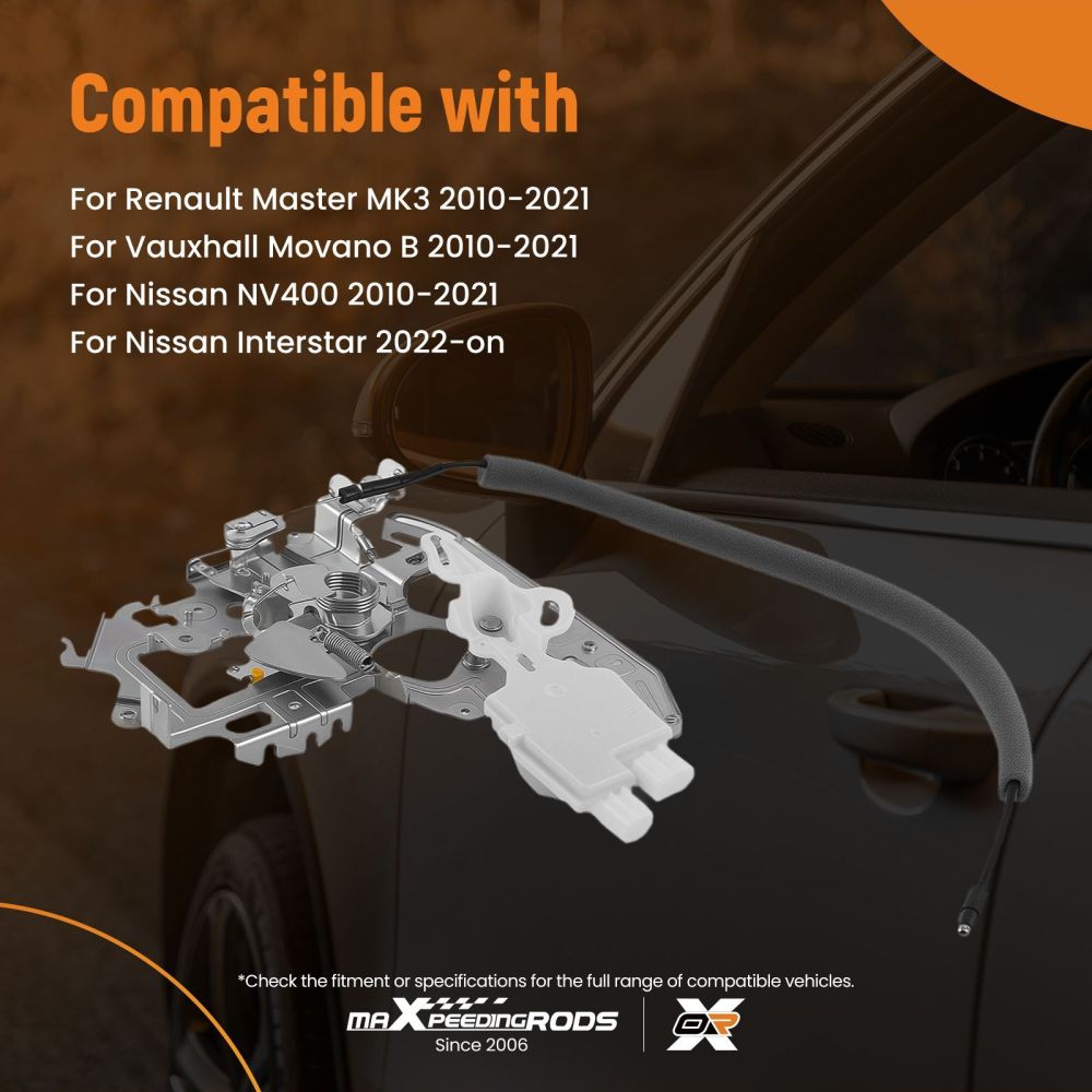 Door Lock Actuator Assembly compatible for Nissan NV400 2010-2021 9050200Q0K Silver