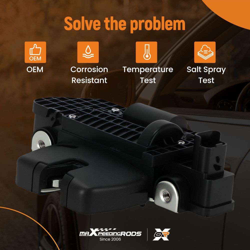 Boot Lock Mechanism compatible for Peugeot 3008/5008 2009-2016 8719F8 Tailgate Black