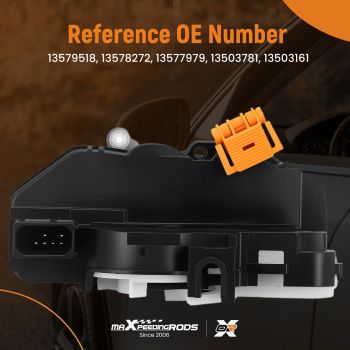 6 Pin Door Lock Actuator compatible for Vauxhall Astra J/Insignia A 13579518 Front Left