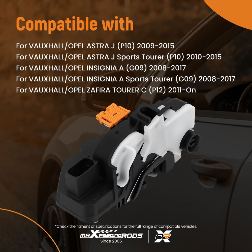 6-Pin Door Lock Actuator compatible for Vauxhall Astra J Insignia A 13579555 2008-2017 Left