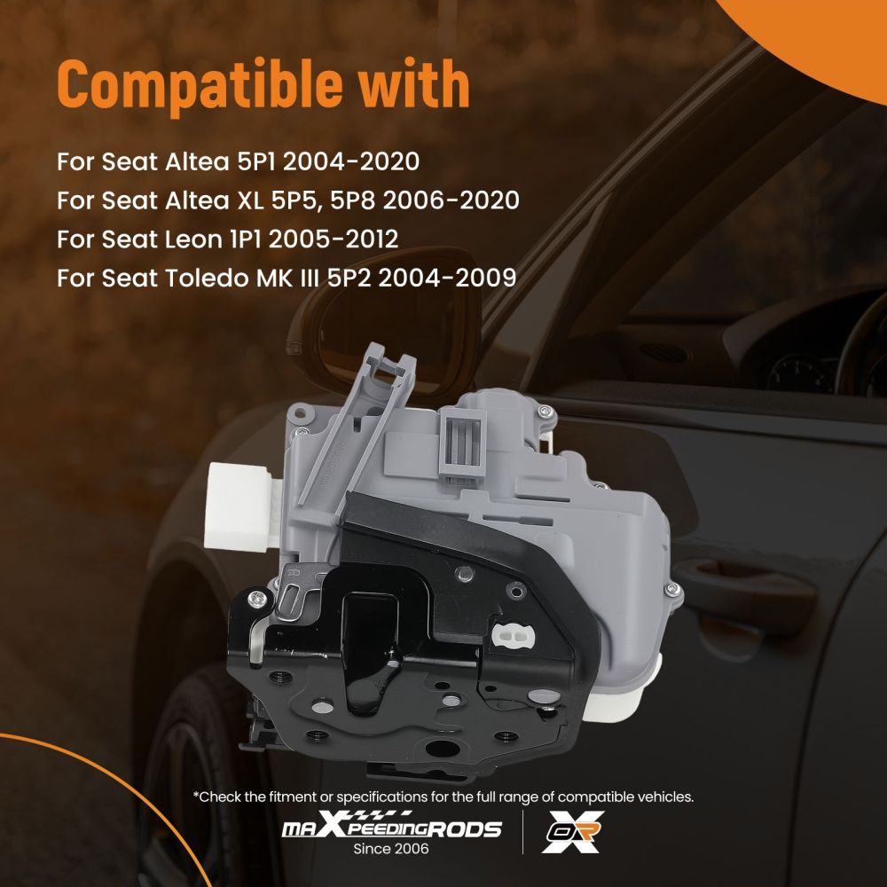 Door Lock Actuator FR compatible for Seat Leon Toledo compatible for VW EOS 2004-2015 1P2837016 Electric
