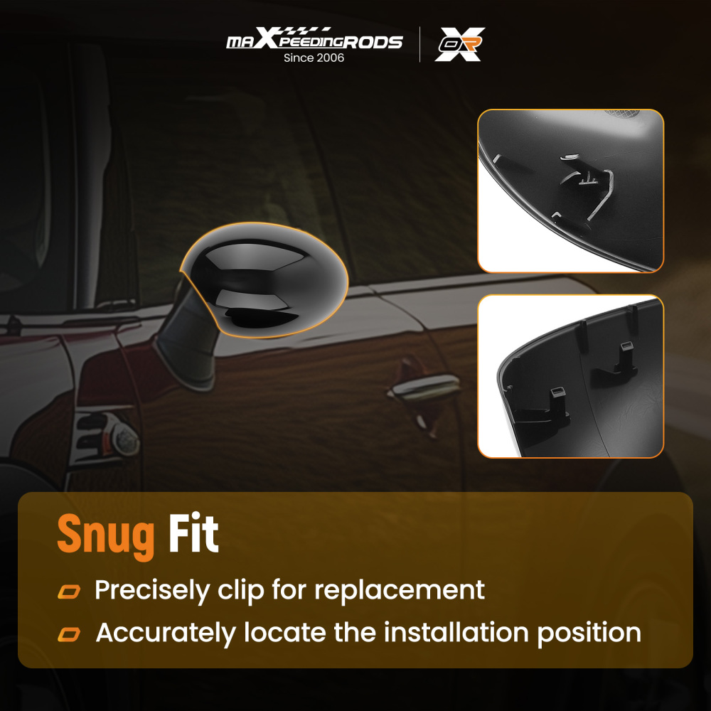 Door Mirror Casing Kit compatible for Mini R55 R56 R57 R58 R59 2007-2015 51162754913