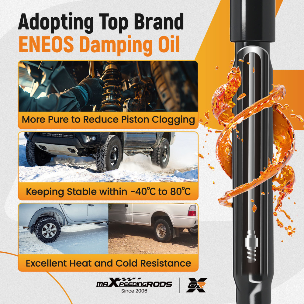 2pcs Suspension Rear Struts Absorbers compatible for Ford F-350 Super Duty 2005-2007