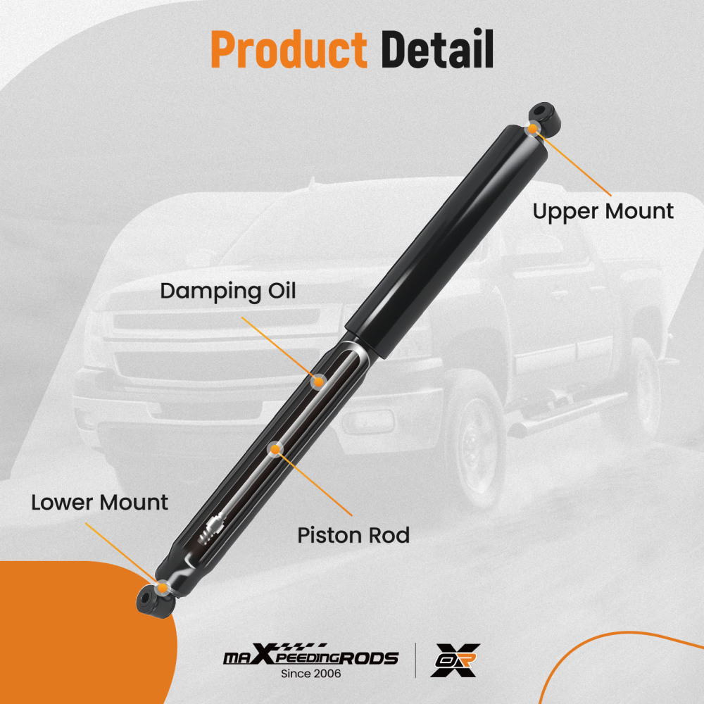 2pcs Suspension Rear Struts Absorbers compatible for Ford F-350 Super Duty 2005-2007