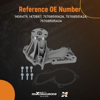 Coolant Pump Assembly compatible for Ford Escape Fusion 1.6L DOHC 2013-2016 1472867