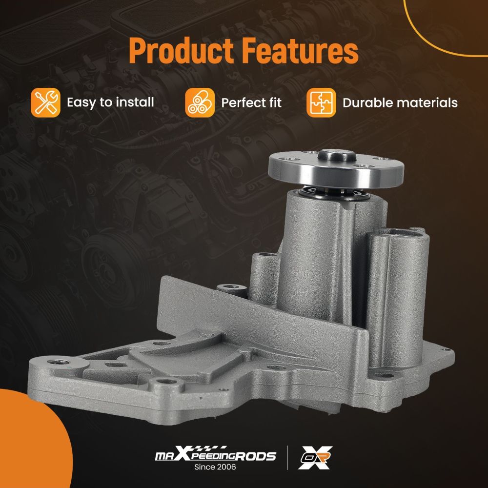 Coolant Pump Assembly compatible for Ford Escape Fusion 1.6L DOHC 2013-2016 1472867