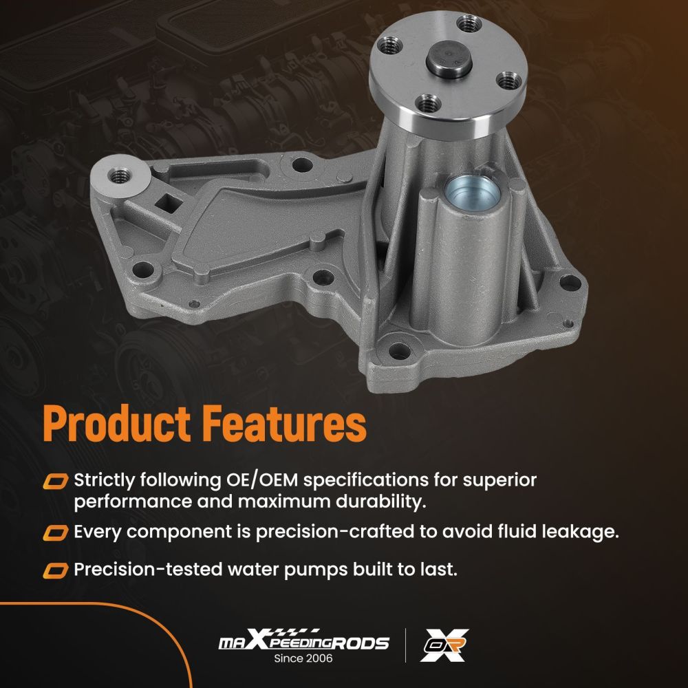 Coolant Pump Assembly compatible for Ford Escape Fusion 1.6L DOHC 2013-2016 1472867