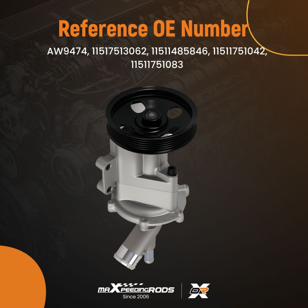 Coolant Water Pump Unit compatible for MINI One/Cooper R50 R53 1.6L 11511485846 2001-2006