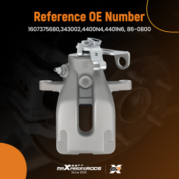 Rear Left Brake Caliper 38mm compatible for Peugeot 307 SW Estate 2002-2018 compatible for Citroen C4 MK2