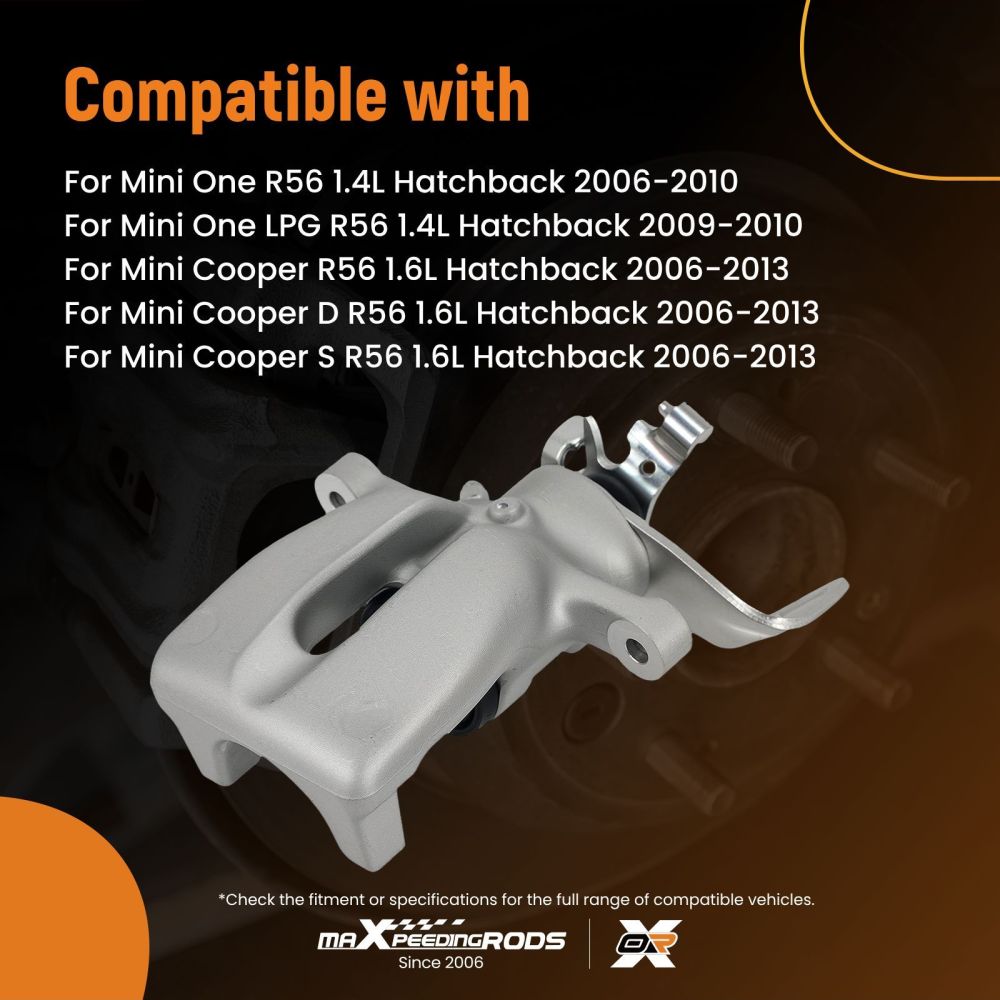 Rear Left Brake Caliper compatible for BMW Mini R55-R59 2006-2015 259mm Disc6785611 36MM