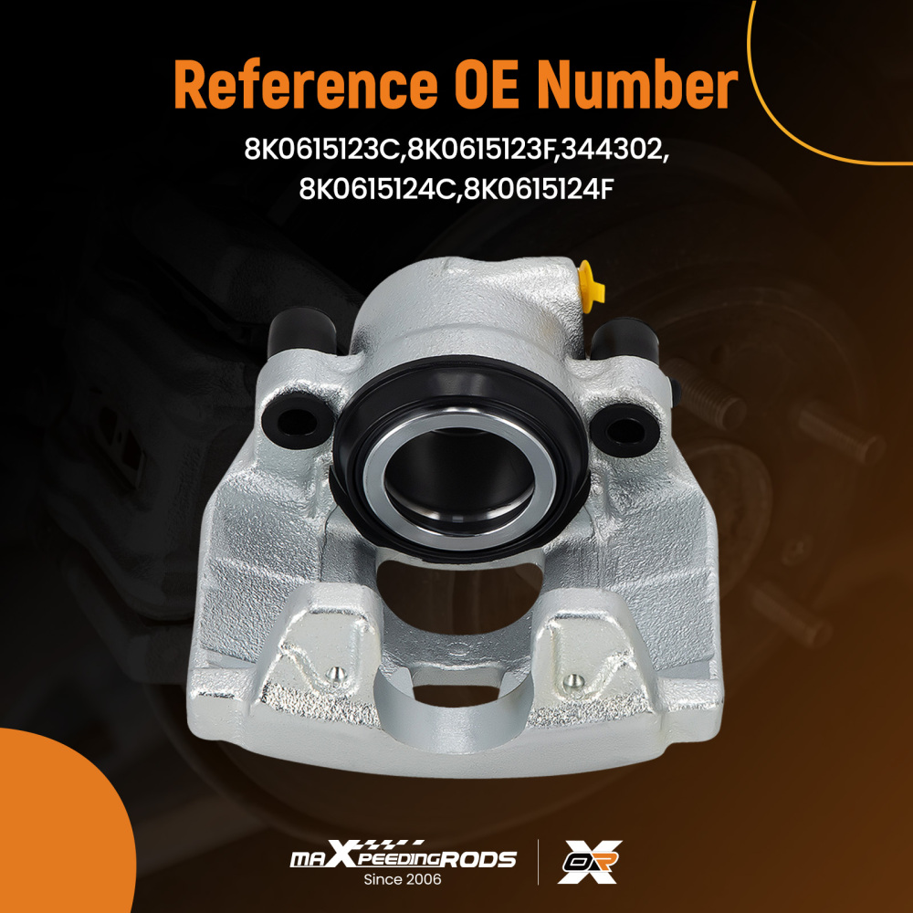 Front Left Brake Caliper compatible for Audi A4 Allroad B8 A5 8F7 8T3 8TA 8K0615123F 314mm