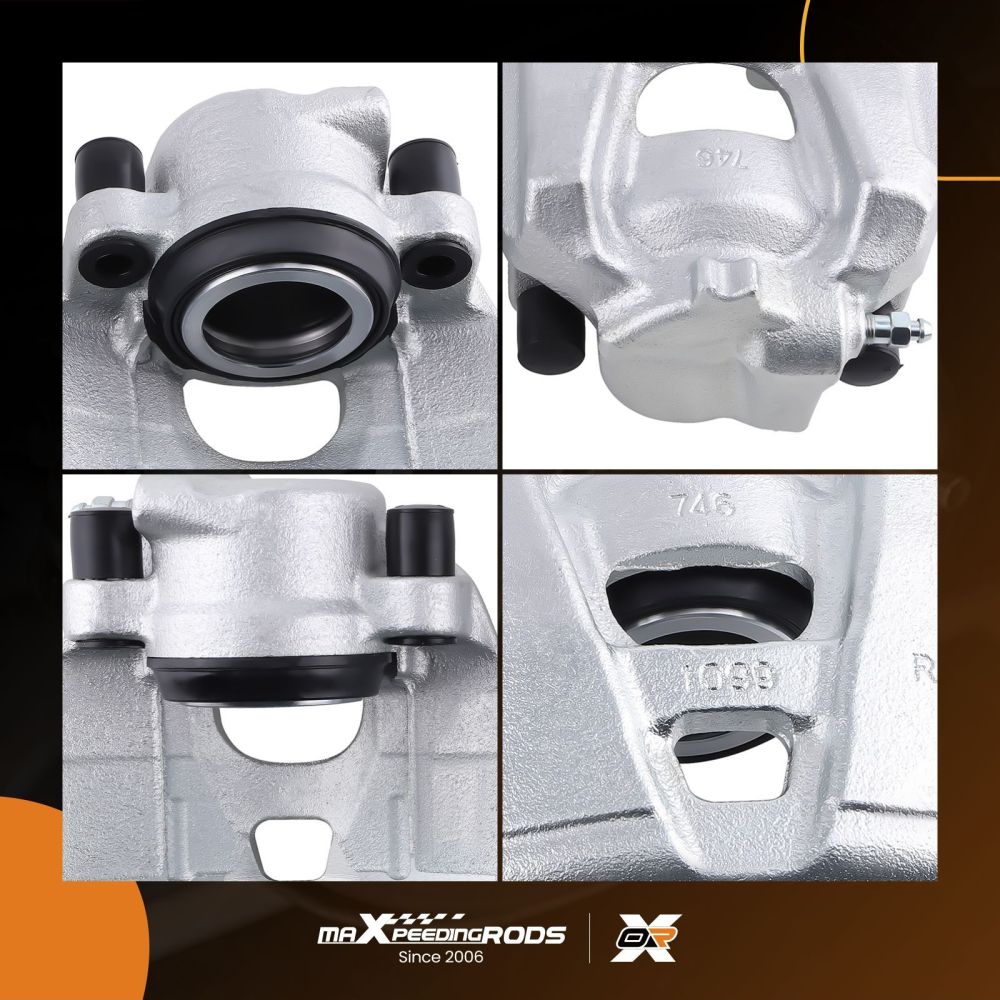 2x Front Left Right Brake Calipers compatible for Audi A4 Allroad B8 A5 8F7 8T3 8TA 314mm