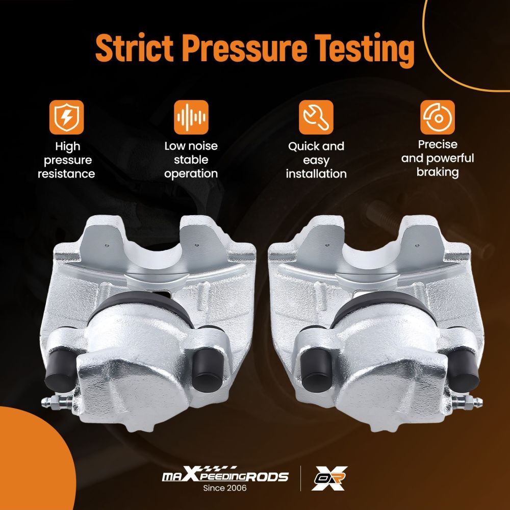 2x Front Left Right Brake Calipers compatible for Audi A4 Allroad B8 A5 8F7 8T3 8TA 314mm